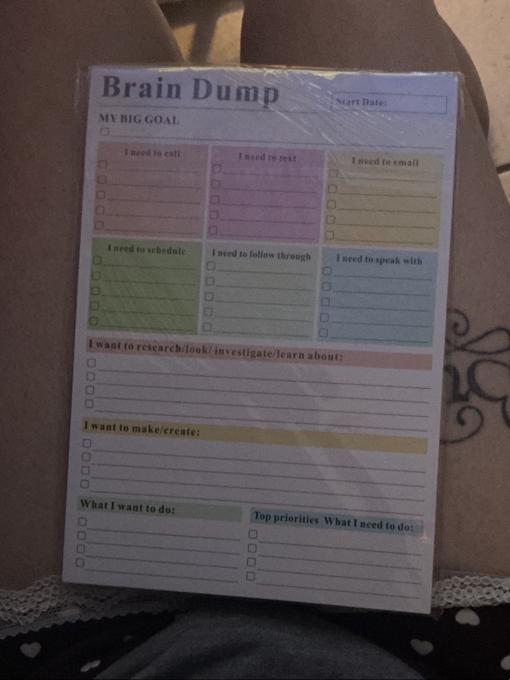 ADHD dump list (multiple pages x100)